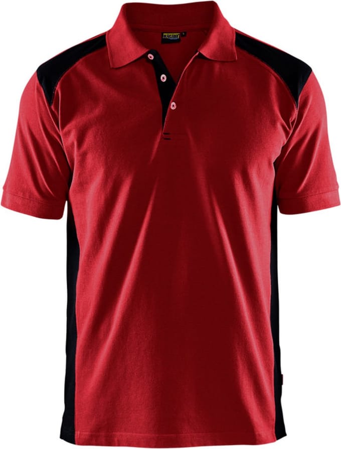 Blaklader Poloshirt piqué 3324-1050 - Rood/Zwart - L