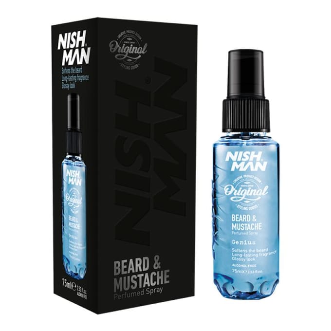 Nishman Genius Baardparfum 75 ml - Baard en Snor Geur - voor Mannen