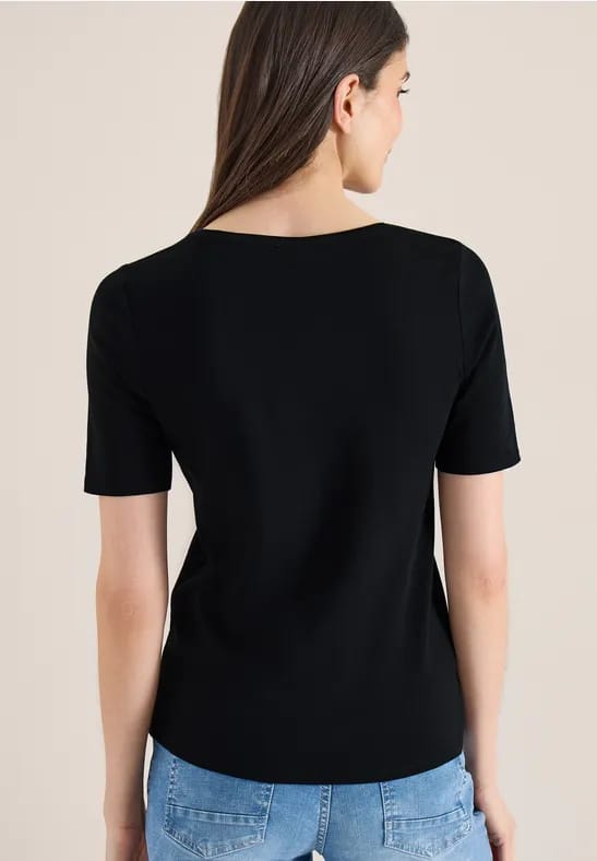Basic katoenen shirt