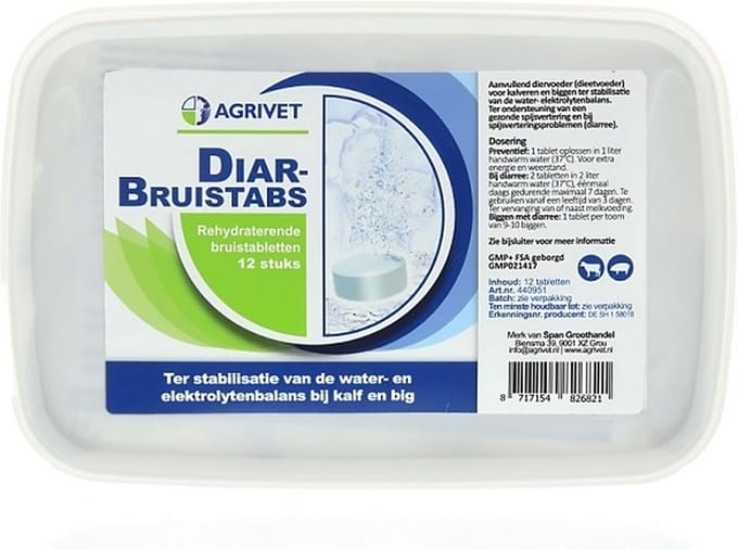 Agrivet Diar-bruistabs 12 stuks