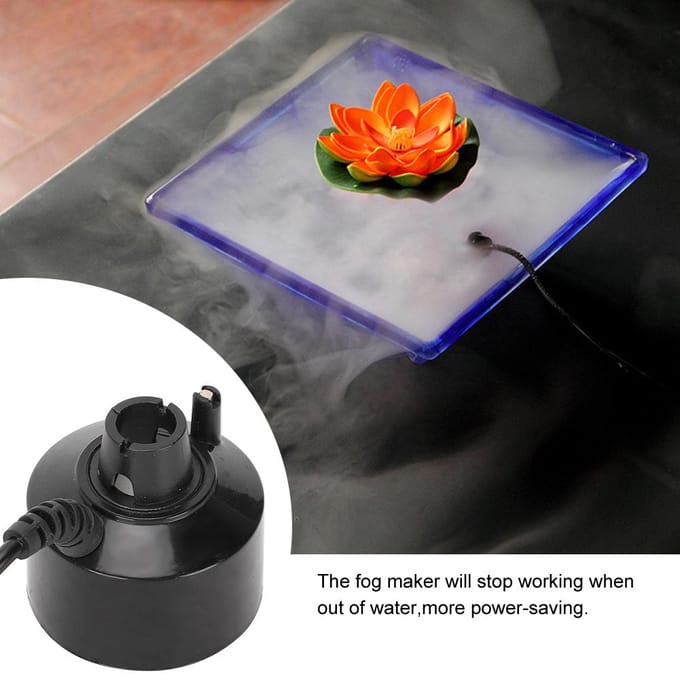 Vistank Ultrasone Mistmaker Luchtbevochtiger Aquarium Landschap Accessoires black