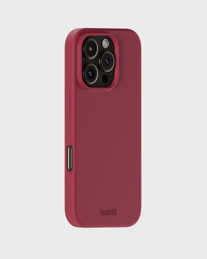 Holdit Silicone Case geschikt voor Apple iPhone 16 Pro Max - Red Velvet