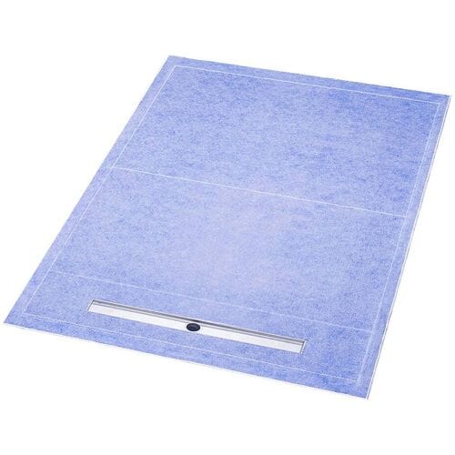 Sturotec shower board element 120 x 200 cm, with Easy-Drain shower drain STDB-120x200