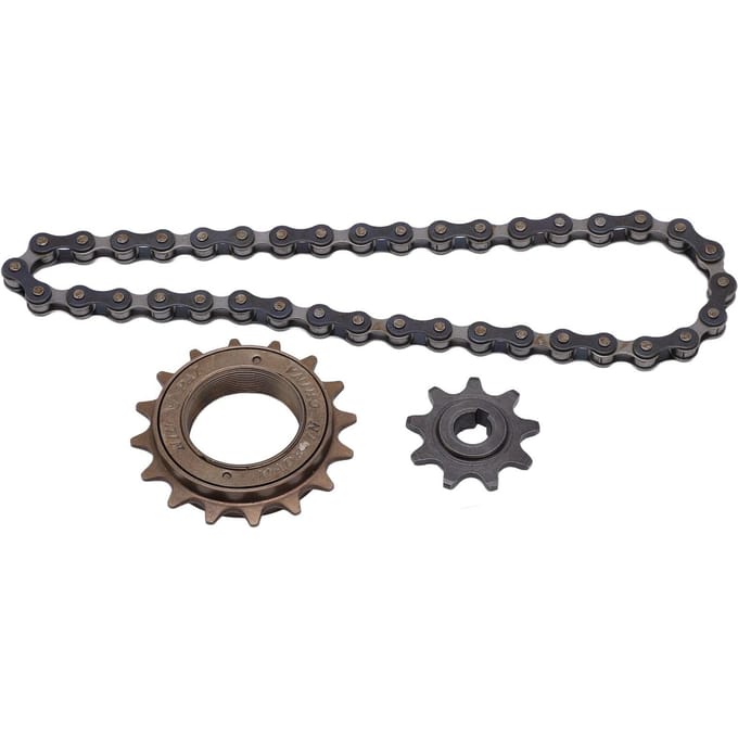 Fiets Vrijloop Kit 16 Tands Vrijloop 9 Tands Tandwiel 38 Schakel Ketting Mountainbike Kettingblad gray