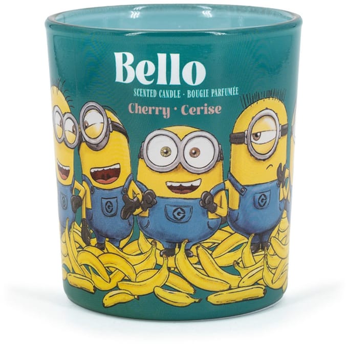 Minions Geurkaars - 110 g - geel - met Bello-figuur
