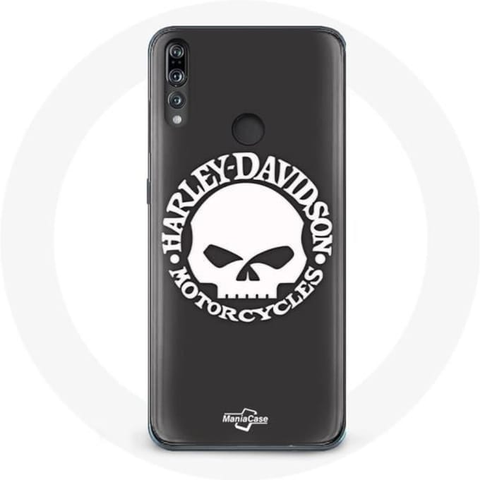 Coque - Harley Davidson - P30 Lite - Souple - Noir - Tête de mort