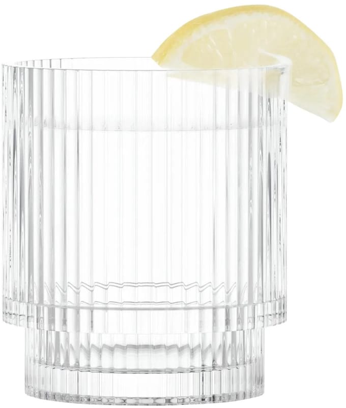 Altom Design Selena Glazen 260ml - Geribbeld, Transparant