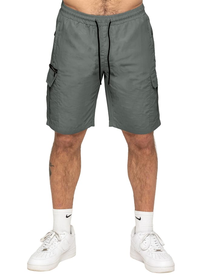 Enzo | Heren Geweven Utility Cargo Shorts