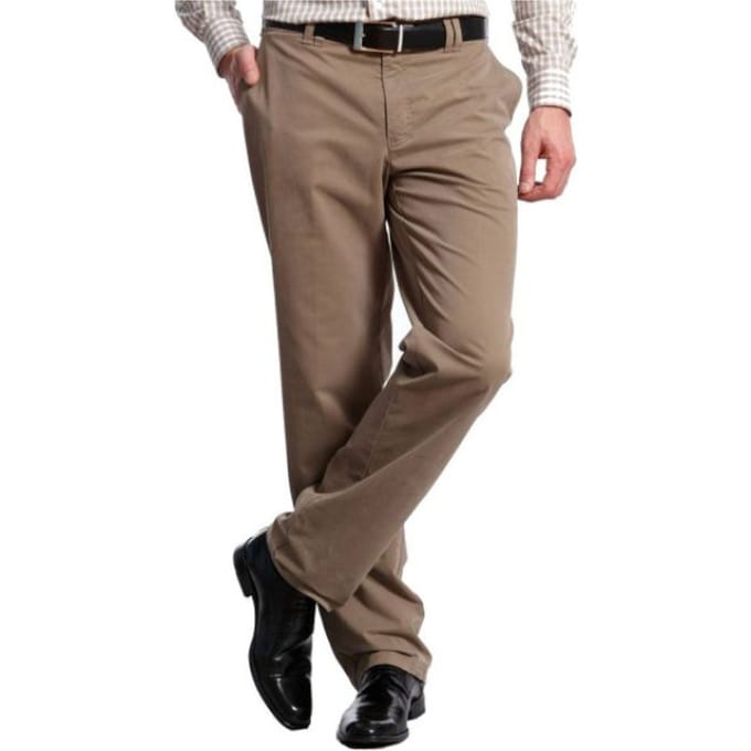 Club of Comfort - Basic pantalon - Mannen - 25 - Khaky - Katoen - Denver-4402-NOS