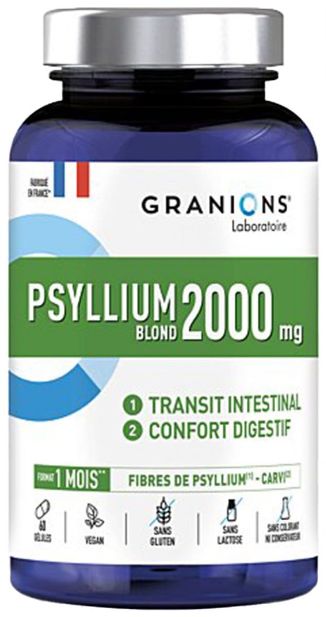 Granions Psyllium Blond 1000 mg 60 Capsules