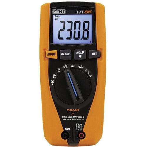 HT Instruments HT65 Multimeter Digitaal LoZ CAT III 1000 V, CAT IV 600 V Weergave (counts): 4000