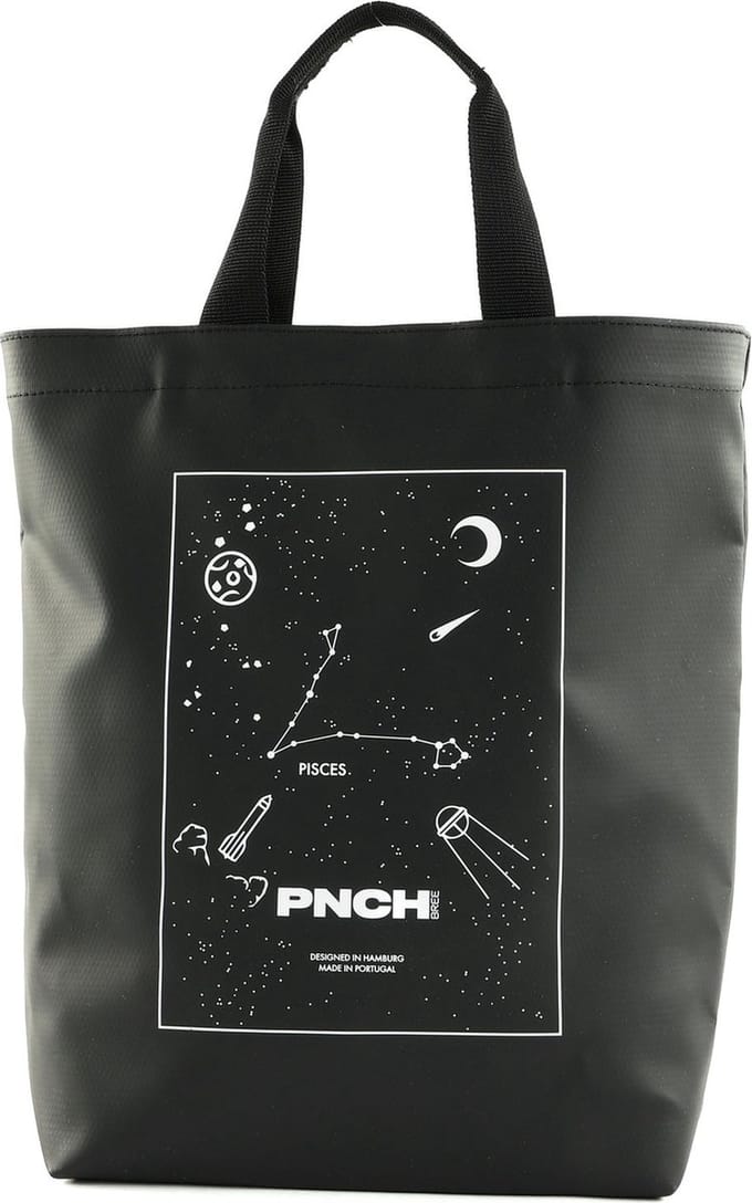 BREE Shopper Punch Star Bag Pisces Zwart