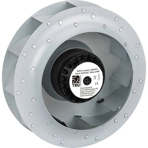TRU COMPONENTS TC-NA250 Radiaalventilator 230 V/AC 1650 m³/h (Ø x h) 250 mm x 99 mm