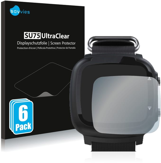 Savvies - Screenprotector voor Aqualung i330r - Folie Beschermfolie transparant 6 Stuks