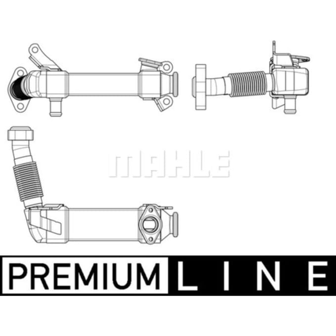 EGR-klep uitlaatgasRadiator MAHLE CE 17 000P