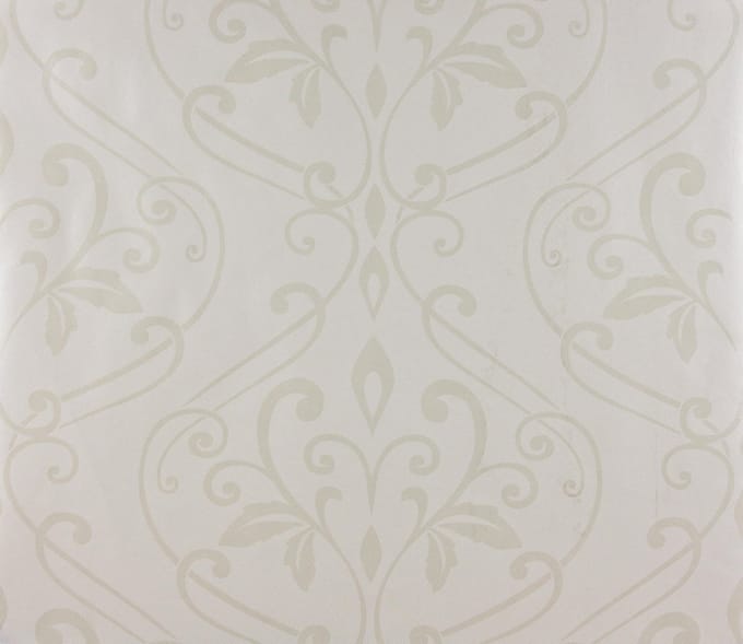 Dutch Wallcoverings Vliesbehang damast - wit/glans