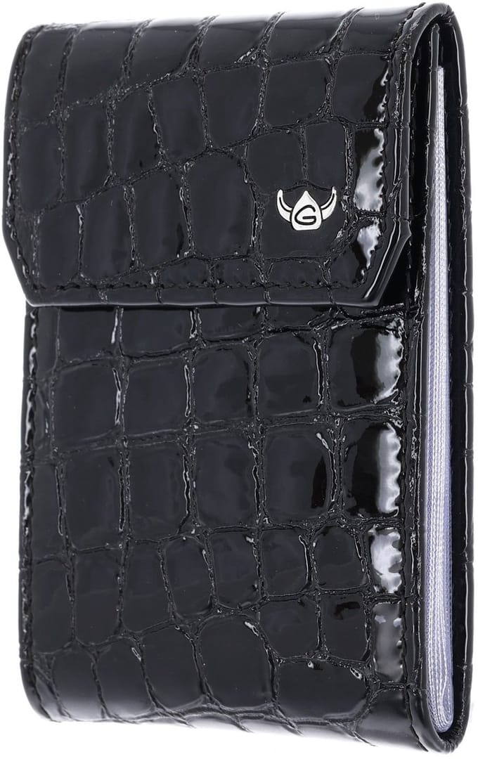 Golden Head Leren kaarthoes Cayenne RFID Protect Kartenetui 4425 Schwarz zwart