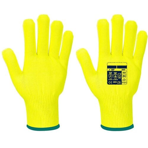 GGM Gastro (10 Paar) Schnittschutzhandschuhe Pro Cut - Gelb - Größe: L Geel