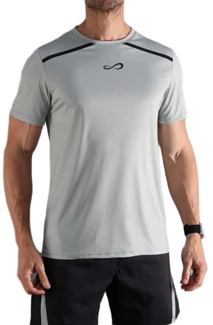 Endless Ace Rush T-shirt Met Korte Mouwen Grijs,Zilver M Man