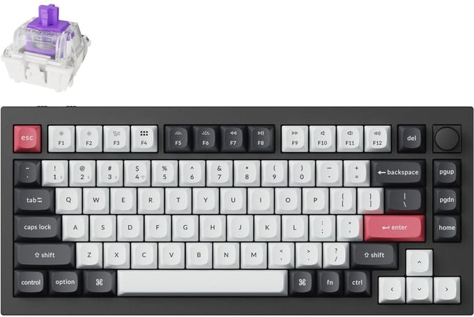 Keychron Q1 HE Wireless Hall Effect Keyboard | Nebula Magnetic Switch | Black - Gaming toetsenbord - Engels - Zwart