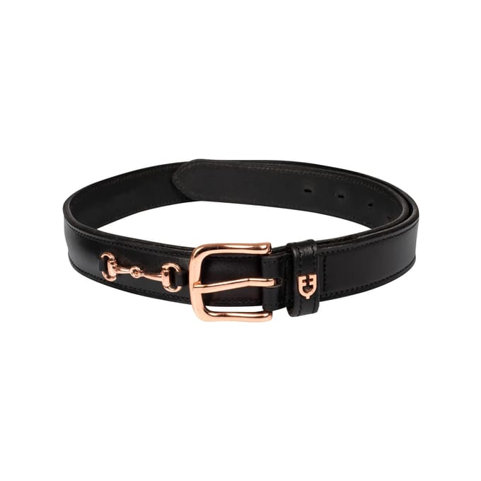 Engelse leren riem met bit voor dames Equestro