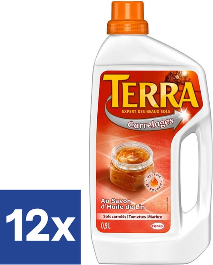 Terra Tegels Met Lijnoliezeep - 12 x 1 l
