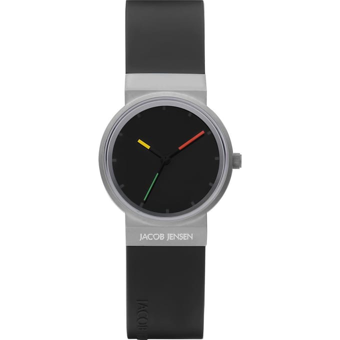 Jacob Jensen 657 Titanium Design Dameshorloge Zwarte Wijzerplaat - 29mm