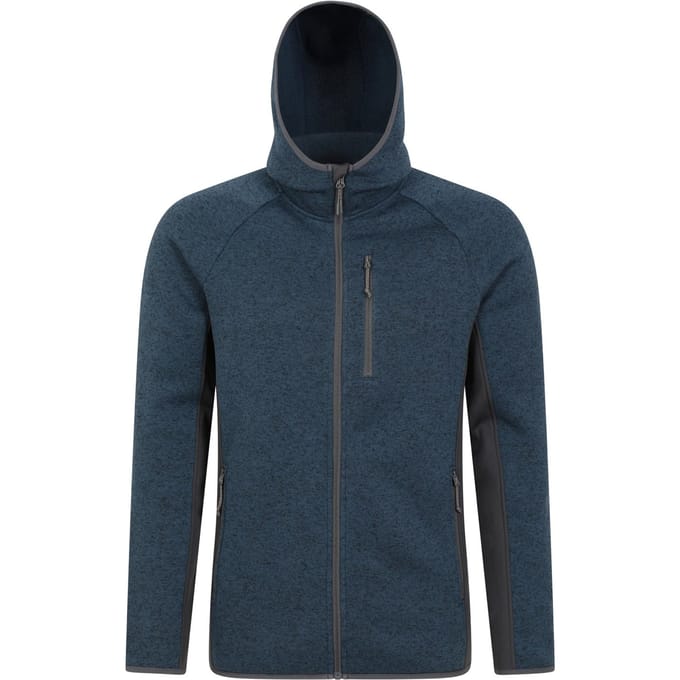 Mountain Warehouse Heren Treston Fleece Hoodie (Marine)