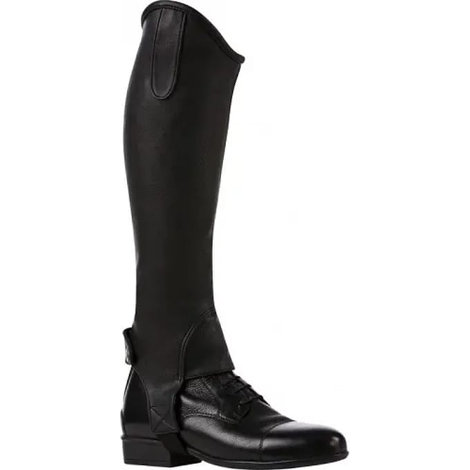 Norton Equestrian Stretch Grain Halve Chaps Zwart 2XL