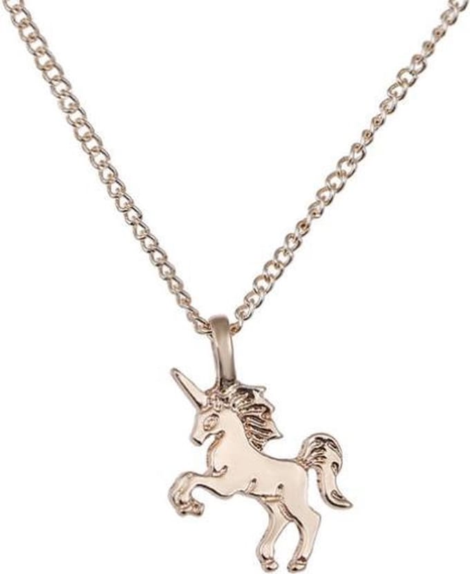 Fako Bijoux® - Kinderketting - Eenhoorn - Goudkleurig