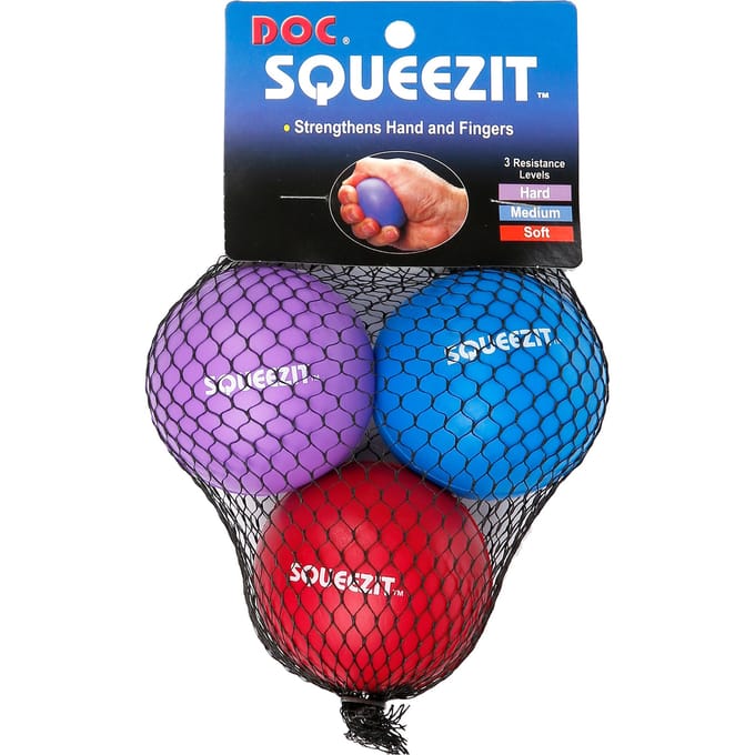 Tourna Squeez It Bal Verpakking 3 Stuks-Blauw,Paars