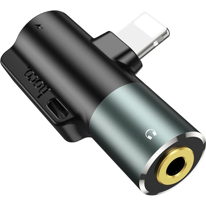 Hoco 3,5mm aux Audio converter voor apparaten met Lightning (iP) aansluiting