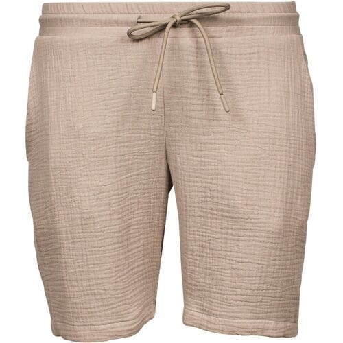Giordano Bermuda Salento Short Doubleface Waffle Texture Drawstring Zand / male