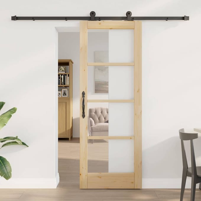 vidaXL - Schuifdeur - ORKDAL - Naturel - 73,5 - x - 198,5 - cm