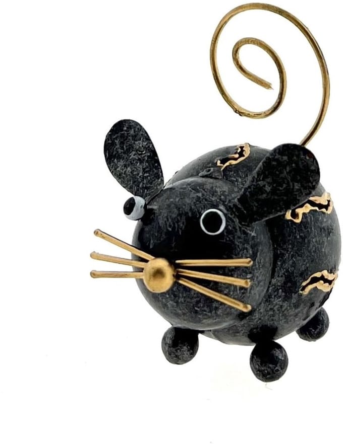 Metalen muis Micky zwart