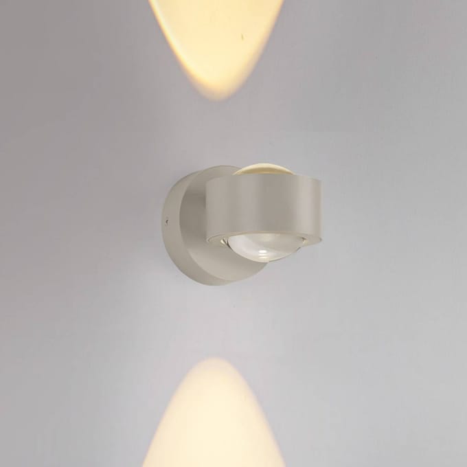 JUST LIGHT. GmbH JUST LIGHT. LED wandlamp op accu Chia, zand, ijzer, 3.000 K