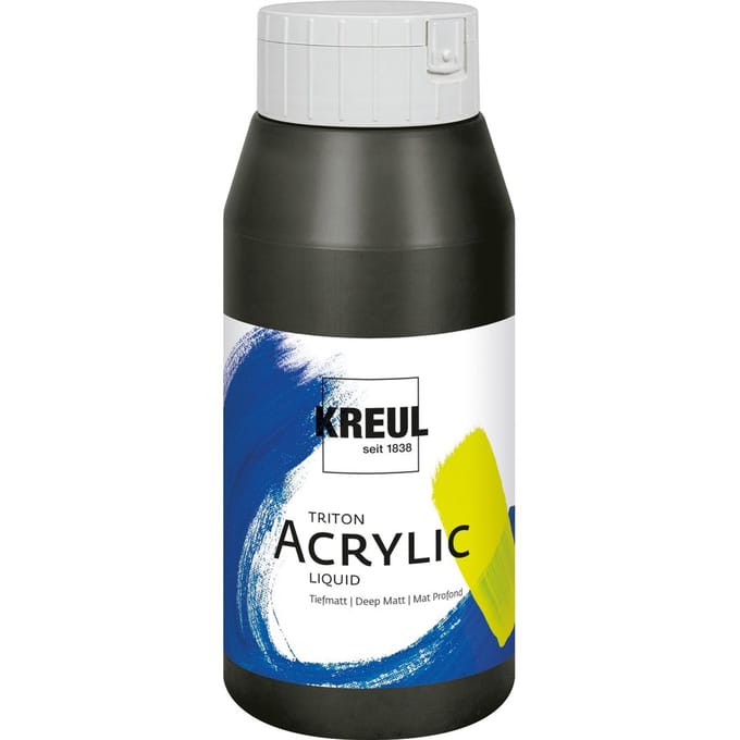 Solo Goya TRITON - Zwarte Acrylverf – 750ml