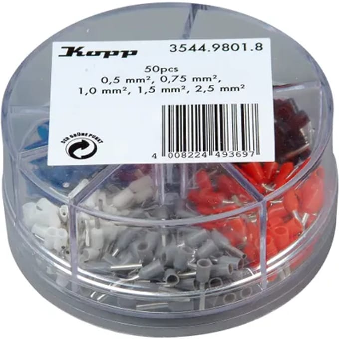 Kopp Adereindhulsjes Assorti 0,5-2,5mm² 5x50st.