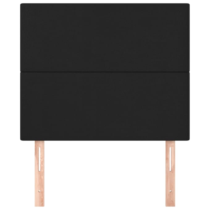 vidaXL - Hoofdbord - zwart - 100x5x118/128 - cm - kunstleer