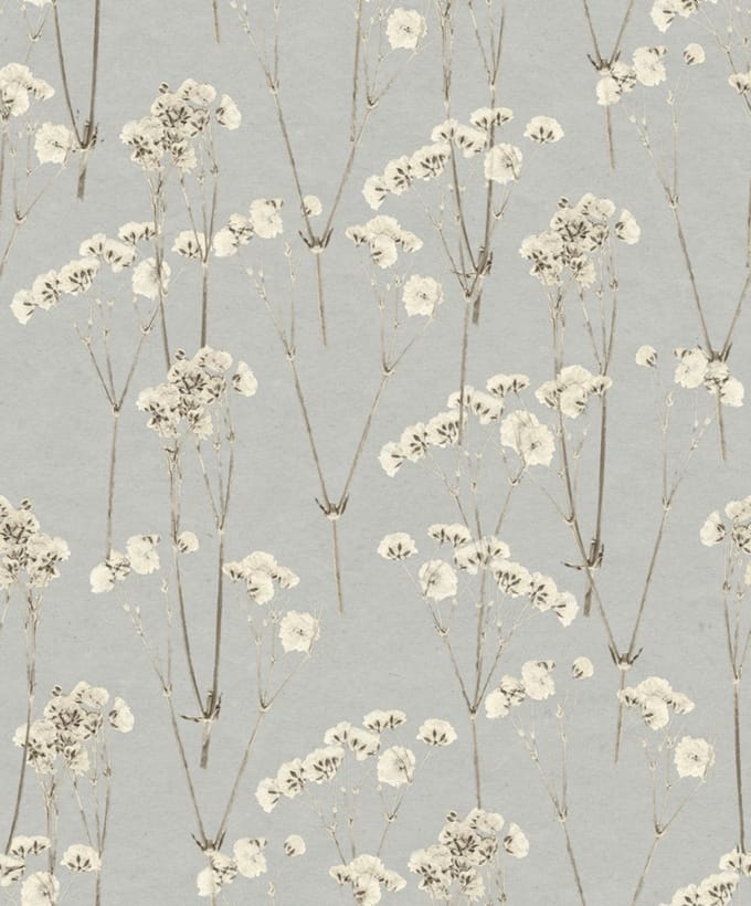Decoprint Herbarium Behang met katoentakken - HE27241   5415058080563   Behang