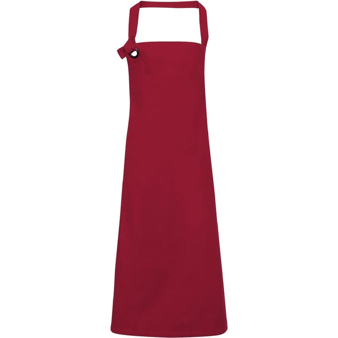 Premier Unisex Calibre Heavy Cotton Canvas Bib Apron (Bourgondië)