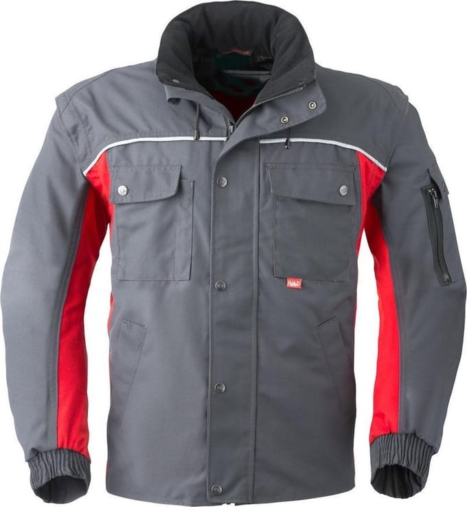 Havep 5333 All season jack Charcoal Grijs/Rood maat M