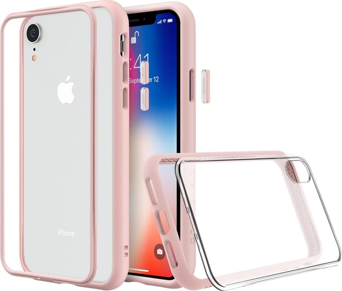 Rhinoshield MOD NX Backcover Hoesje - Geschikt voor Apple iPhone XR - Gsm case - Blush Pink