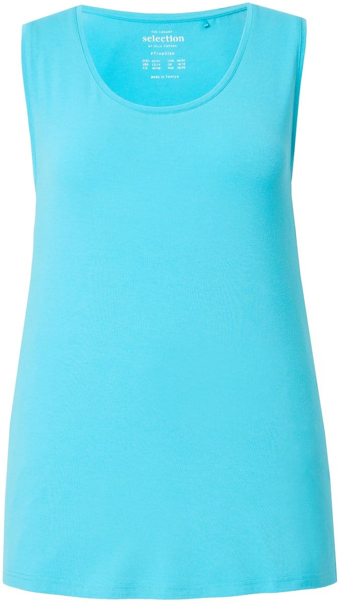 Ulla Popken - Dames - top stretch zijsplitten crêpe kwaliteit selection - Diepaqua - Maat 42+