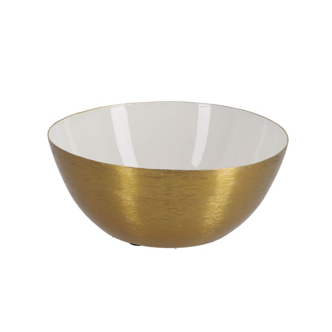 Countryfield kandelaar schaal metaal wit 14 cm decoratie.