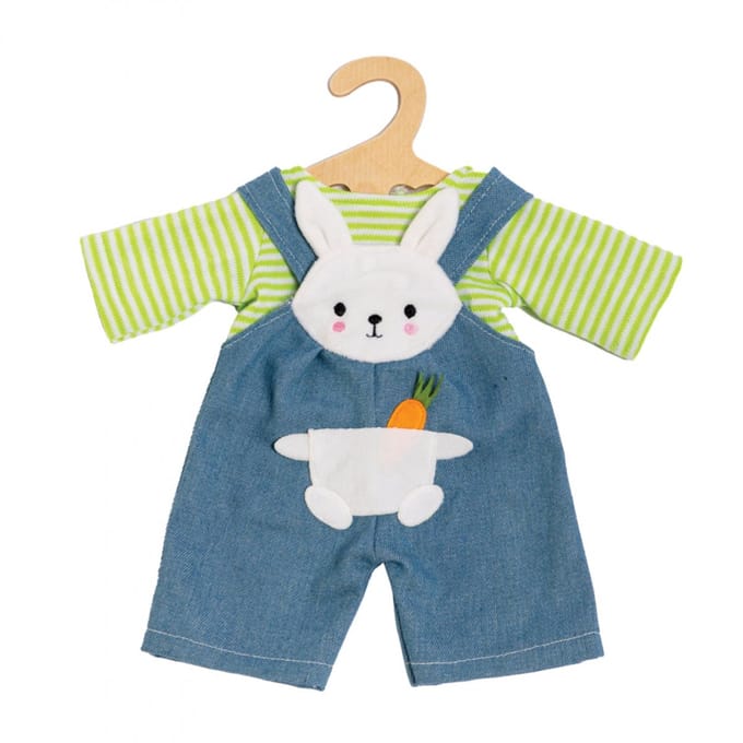 Heless Doll Dungarees with Striped Shirt Bunny Lou 35-45