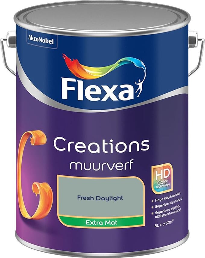 Flexa - Creations Muurverf Extra Mat - Fresh Daylight - Mengverf - 5 L