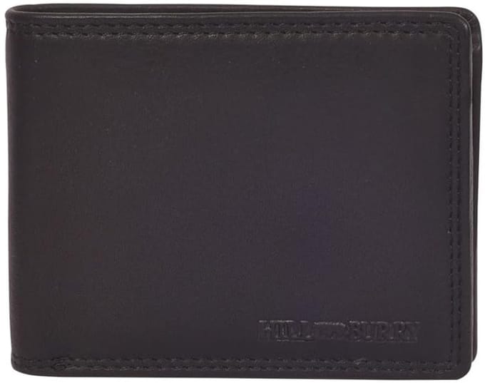 HillBurry V88806 Leren Heren Portemonnee Zwart
