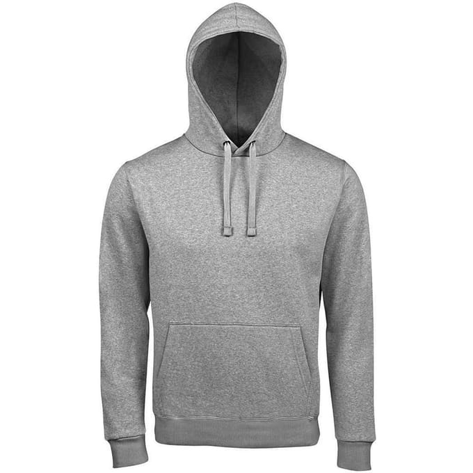 SOLS Heren Spencer Melange Hoodie (Grijze Melange)