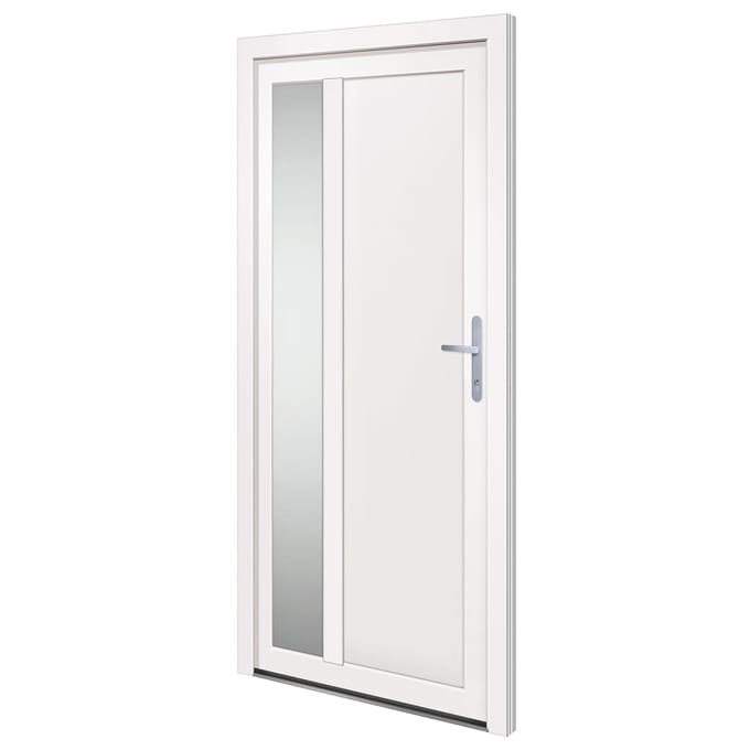 vidaXL Voordeur 98x200 cm PVC wit